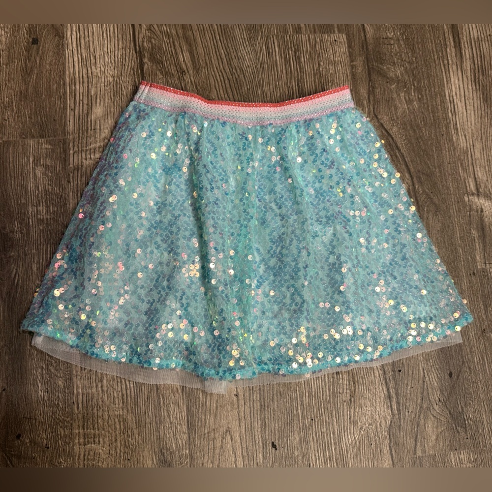 Garanimals Sparkling Aqua Sequin Skirt - Picture 4 of 6
